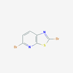 molecular formula C6H2Br2N2S B1433175 2,5-Dibromothiazolo[5,4-b]pyridine CAS No. 1440428-02-3