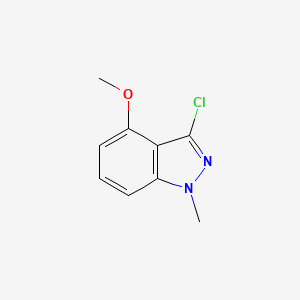molecular formula C9H9ClN2O B1433181 3-Chloro-4-methoxy-1-methyl-1H-indazole CAS No. 1780480-20-7
