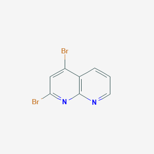 molecular formula C8H4Br2N2 B1433183 2,4-Dibromo-1,8-naphthyridine CAS No. 54569-27-6