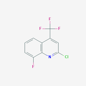 molecular formula C10H4ClF4N B1433195 2-Chloro-8-fluoro-4-(trifluoromethyl)quinoline CAS No. 1519126-04-5