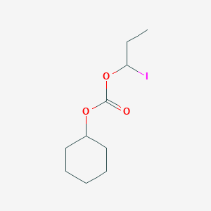 molecular formula C10H17IO3 B14331974 Cyclohexyl 1-iodopropyl carbonate CAS No. 103418-25-3