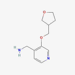molecular formula C11H16N2O2 B1433199 [3-(氧杂环丙-3-基甲氧基)吡啶-4-基]甲胺 CAS No. 1509515-43-8