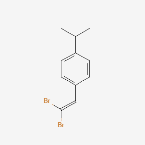 molecular formula C11H12Br2 B1433201 1,1-Dibromo-2-(4-isopropylphenyl)ethene CAS No. 142521-08-2