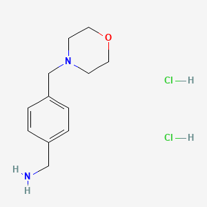 molecular formula C12H20Cl2N2O B1433203 4-Morpholin-4-ylmethyl-benzylamine dihydrochloride CAS No. 1414958-29-4
