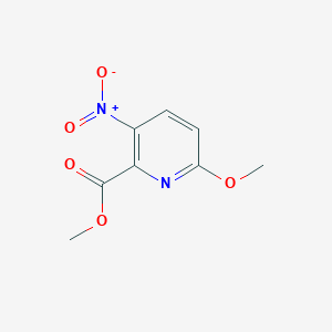 molecular formula C8H8N2O5 B1433204 6-甲氧基-3-硝基吡啶甲酸甲酯 CAS No. 1427195-24-1