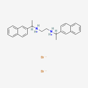 molecular formula C26H30Br2N2 B14332194 N,N'-Bis(1-(2-naphthyl)ethyl)ethylenediamine dihydrobromide CAS No. 101418-44-4
