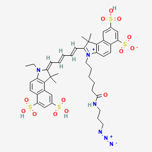 molecular formula C44H50N6O13S4 B1433221 Sulfo-Cy5.5 Azide 