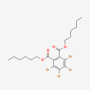 molecular formula C20H26Br4O4 B14332219 Dihexyl 3,4,5,6-tetrabromobenzene-1,2-dicarboxylate CAS No. 109230-28-6