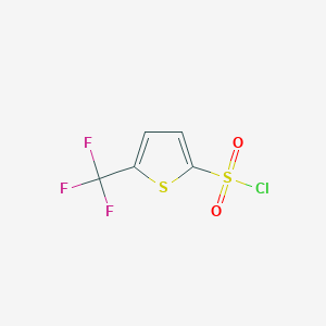 molecular formula C5H2ClF3O2S2 B1433222 5-(Trifluoromethyl)thiophene-2-sulfonyl chloride CAS No. 954377-22-1