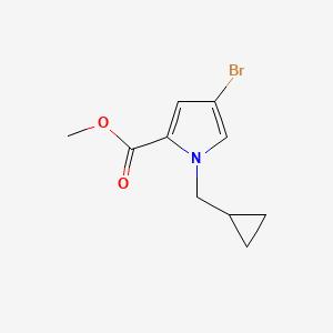 methyl 4-bromo-1-(cyclopropylmethyl)-1H-pyrrole-2-carboxylate