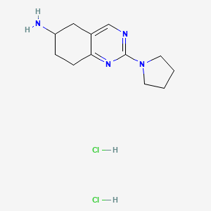 2-(Pyrrolidin-1-yl)-5,6,7,8-tetrahydroquinazolin-6-amine dihydrochloride