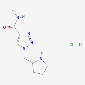 N-Methyl-1-(pyrrolidin-2-ylmethyl)-1H-1,2,3-triazole-4-carboxamide hydrochloride