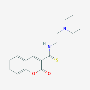 molecular formula C16H20N2O2S B14332390 N-[2-(Diethylamino)ethyl]-2-oxo-2H-1-benzopyran-3-carbothioamide CAS No. 98288-13-2