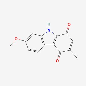 molecular formula C14H11NO3 B14332393 Koeniginequinone A CAS No. 110519-58-9