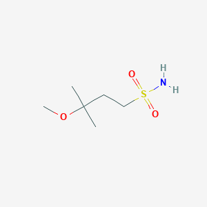 molecular formula C6H15NO3S B1433249 3-Methoxy-3-methylbutane-1-sulfonamide CAS No. 1697705-45-5