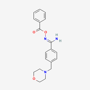 N-(benzoyloxy)-4-(morpholin-4-ylmethyl)benzenecarboximidamide