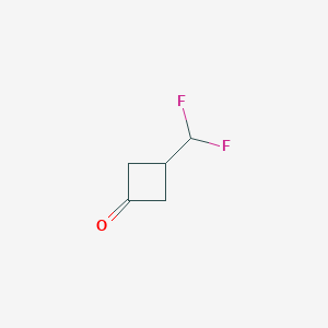 molecular formula C5H6F2O B1433262 3-(Difluoromethyl)cyclobutan-1-one CAS No. 1461713-56-3