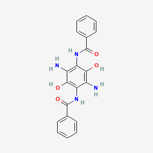 molecular formula C20H18N4O4 B14332647 N-(2,5-diamino-4-benzamido-3,6-dihydroxyphenyl)benzamide CAS No. 101488-74-8