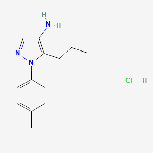 1-(4-methylphenyl)-5-propyl-1H-pyrazol-4-amine hydrochloride