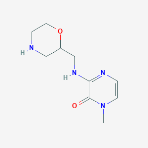 1-Methyl-3-[(morpholin-2-ylmethyl)amino]-1,2-dihydropyrazin-2-one