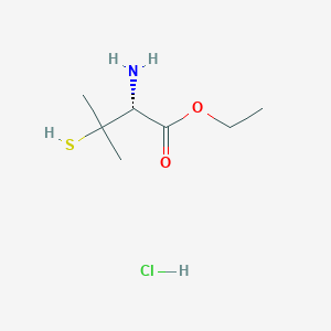molecular formula C7H16ClNO2S B1433283 Penicillamine ethyl ester hydrochloride CAS No. 63474-90-8