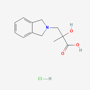 3-(2,3-dihydro-1H-isoindol-2-yl)-2-hydroxy-2-methylpropanoic acid hydrochloride
