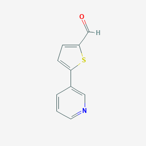 molecular formula C10H7NOS B143329 5-(Pyridin-3-yl)thiophene-2-carbaldehyde CAS No. 133531-43-8