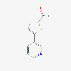molecular formula C10H7NOS B143329 5-(3-Pyridinyl)-2-thiophenecarbaldehyde CAS No. 133531-43-8
