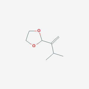 molecular formula C8H14O2 B14332904 2-(3-Methylbut-1-en-2-yl)-1,3-dioxolane CAS No. 105539-18-2