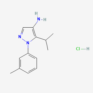 1-(3-methylphenyl)-5-(propan-2-yl)-1H-pyrazol-4-amine hydrochloride