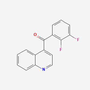molecular formula C16H9F2NO B1433301 (2,3-Difluorophenyl)(quinolin-4-yl)methanone CAS No. 1706429-82-4