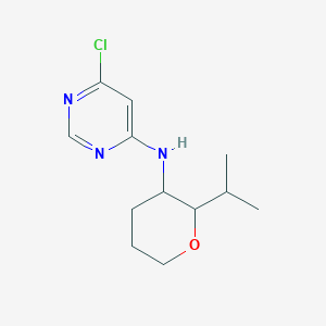 molecular formula C12H18ClN3O B1433304 6-chloro-N-[2-(propan-2-yl)oxan-3-yl]pyrimidin-4-amine CAS No. 1803597-99-0