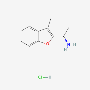(1S)-1-(3-methyl-1-benzofuran-2-yl)ethan-1-amine hydrochloride