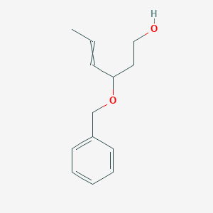 molecular formula C13H18O2 B14333084 3-(Benzyloxy)hex-4-en-1-ol CAS No. 109065-86-3