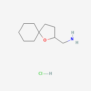 {1-Oxaspiro[4.5]decan-2-yl}methanamine hydrochloride