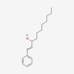 molecular formula C17H26O B14333105 1-Undecen-3-ol, 1-phenyl-, (E)- CAS No. 104761-41-3
