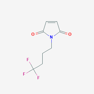 molecular formula C8H8F3NO2 B1433313 1-(4,4,4-三氟丁基)-2,5-二氢-1H-吡咯-2,5-二酮 CAS No. 1553221-45-6