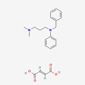 molecular formula C22H28N2O4 B14333246 N-Benzyl-N',N'-dimethyl-N-phenyl-1,3-propanediamine fumarate CAS No. 100196-37-0
