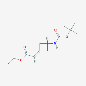 Ethyl 2-(3-(tert-butoxycarbonylamino)cyclobutylidene)acetate