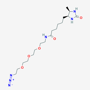 molecular formula C18H34N6O5 B1433330 Desthiobiotin-PEG3-Azide CAS No. 1306615-47-3