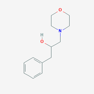 molecular formula C13H19NO2 B14333316 I+/--(Phenylmethyl)-4-morpholineethanol CAS No. 100618-58-4
