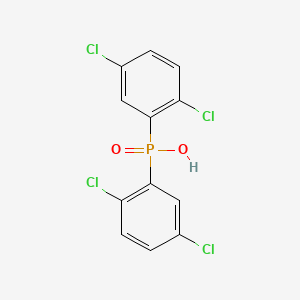 molecular formula C12H7Cl4O2P B14333320 Bis(2,5-dichlorophenyl)phosphinic acid CAS No. 109817-47-2