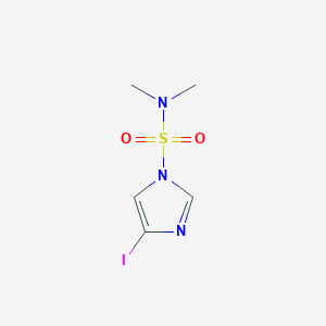 molecular formula C5H8IN3O2S B143334 4-Iodo-N,N-dimethyl-1H-imidazole-1-sulfonamide CAS No. 135773-25-0