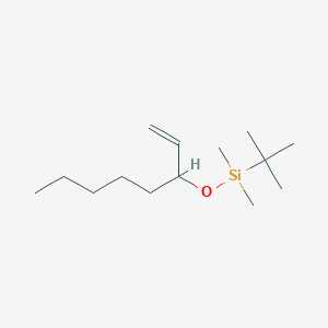 molecular formula C14H30OSi B14333441 Silane, (1,1-dimethylethyl)[(1-ethenylhexyl)oxy]dimethyl- CAS No. 107220-03-1