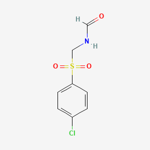 molecular formula C8H8ClNO3S B14333479 N-[(4-Chlorobenzene-1-sulfonyl)methyl]formamide CAS No. 105826-29-7
