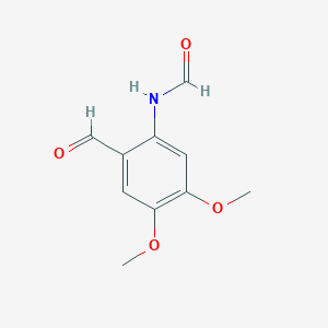 molecular formula C10H11NO4 B14333488 N-(2-Formyl-4,5-dimethoxyphenyl)formamide CAS No. 111832-47-4
