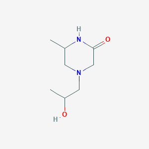 molecular formula C8H16N2O2 B143335 4-(2-Hydroxypropyl)-6-methylpiperazin-2-one CAS No. 137066-48-9