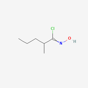 molecular formula C6H12ClNO B14333503 N-Hydroxy-2-methylpentanimidoyl chloride CAS No. 105675-18-1
