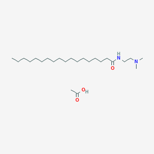 molecular formula C24H50N2O3 B14333537 acetic acid;N-[2-(dimethylamino)ethyl]octadecanamide CAS No. 105988-68-9