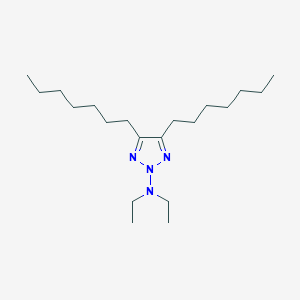 molecular formula C20H40N4 B14333597 N,N-Diethyl-4,5-diheptyl-2H-1,2,3-triazol-2-amine CAS No. 106074-30-0